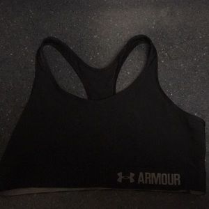 Under armour black sports bra